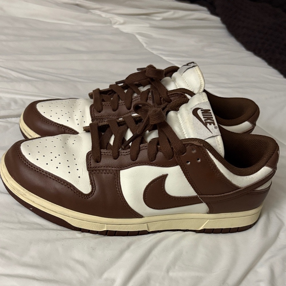 Nike dunks brown & ivory